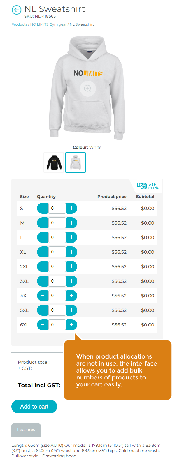 Product details mobile screen
